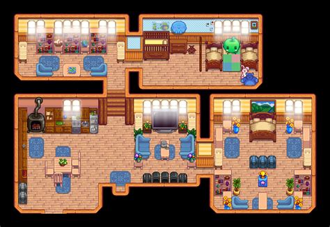 Stardew valley house design - Stardew Valley Farm Design Ideas By azzadraws Stardew Valley farm inspo, check designs for every single farm :) so you can get the most beautiful and aesthetic farm.